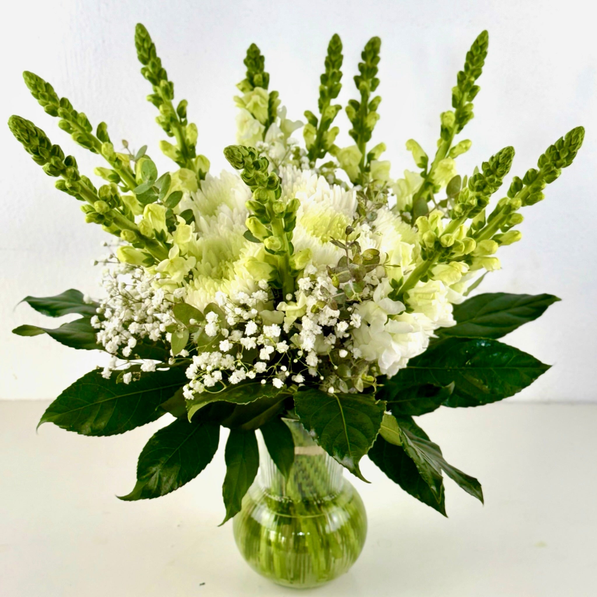 Mojácar | Ramo de Margaritas, Crisantemo y Antirrhinum Blanco - Persa Flores