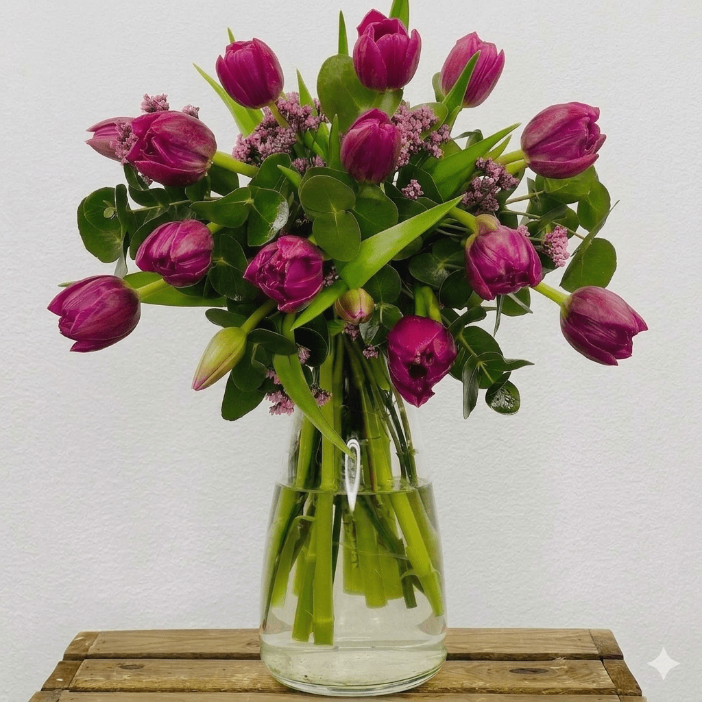 Ramo de Tulipanes Morados - Persa Flores