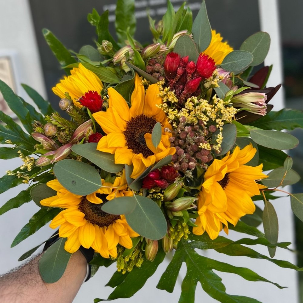 Ramos de Flores Girasol, Cómo Hacer una Entrega de Girasoles a Domicilio - Persa Flores