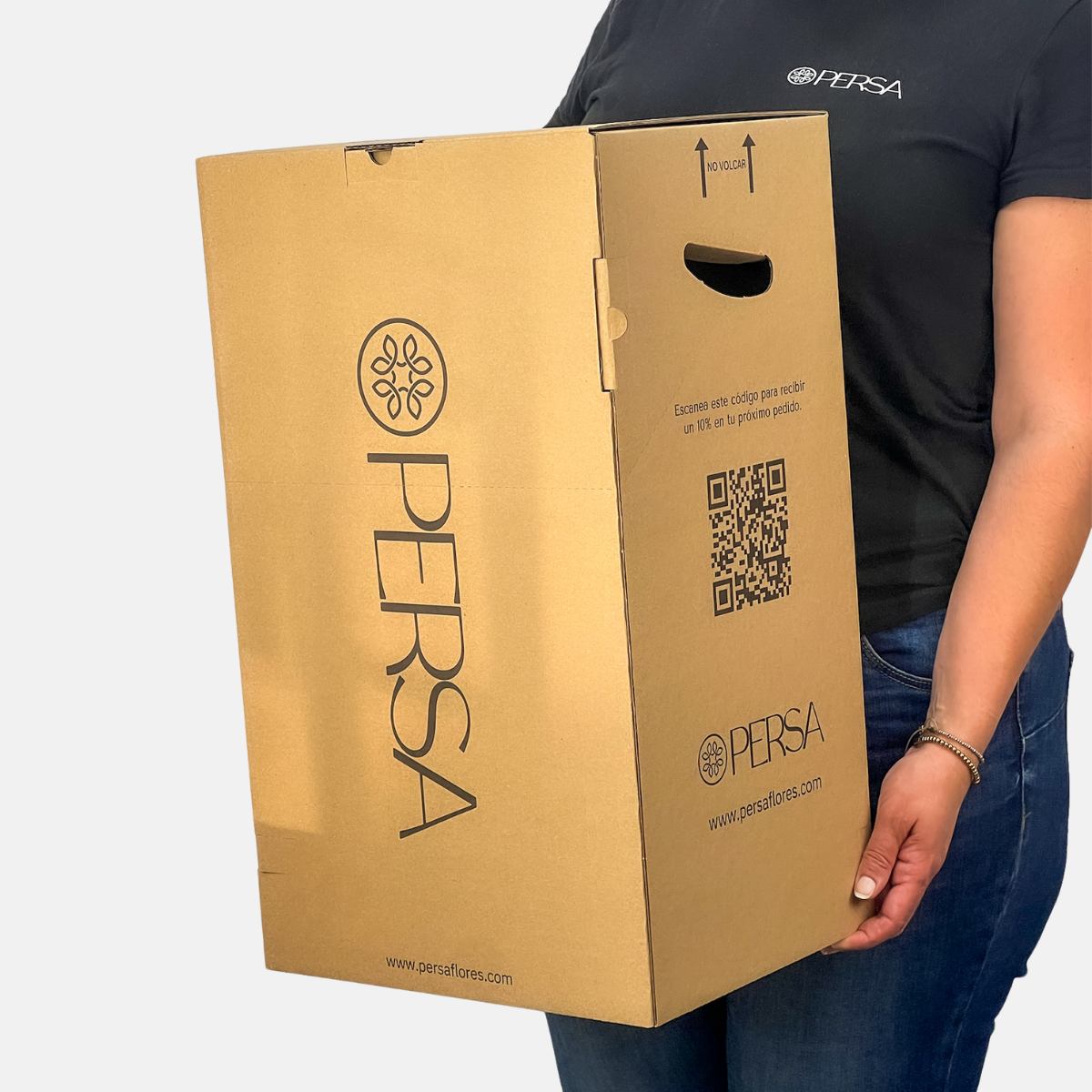 Caja de flores de persa flores