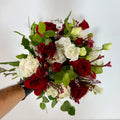 Alma — detalle de rosas en tonos rojo | Persa Flores
