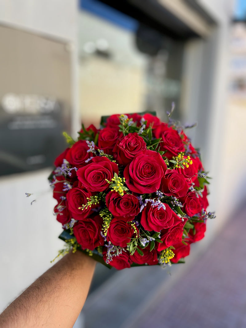 Big Rose, fotografiado en nuestra floristería antes de salir