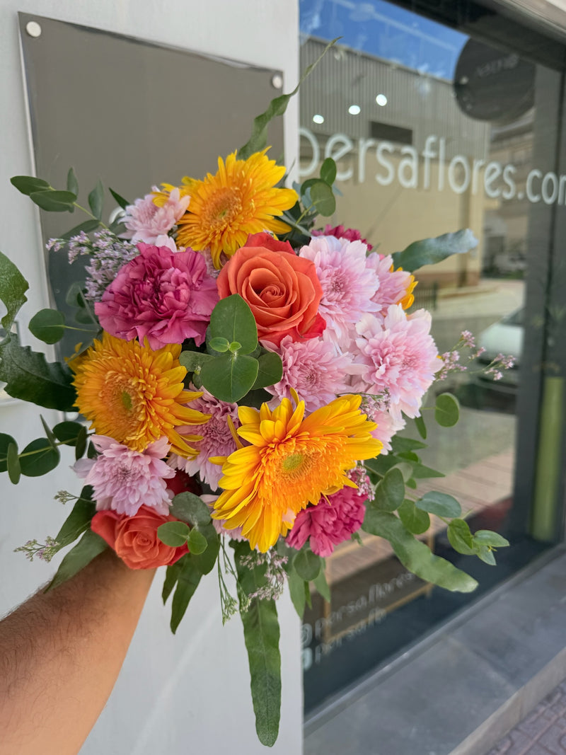 Elección del Florista, fotografiado en nuestra floristería antes de salir