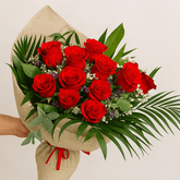 Rojo Lujuria | Ramo de Rosas Rojas - Persa Flores