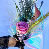 Rosa del Cuervo | Rosa Lavanda con Cala negra. - Persa Flores