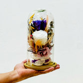 Cúpula Rosa Blanca y Purpura Preservada - Persa Flores